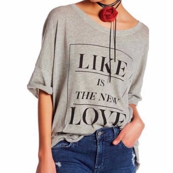 NWOT Wildfox Like is The New Love Tee Various - Picture 1 of 7